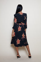 80s floral dress Radley