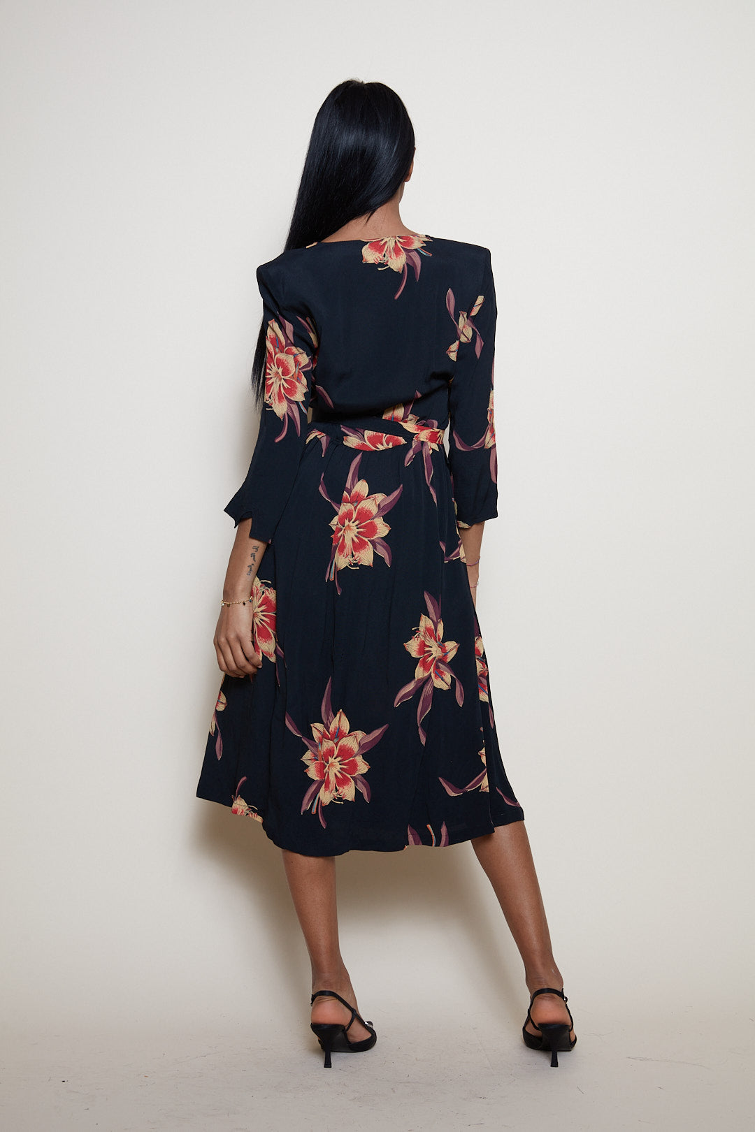 80s floral dress Radley