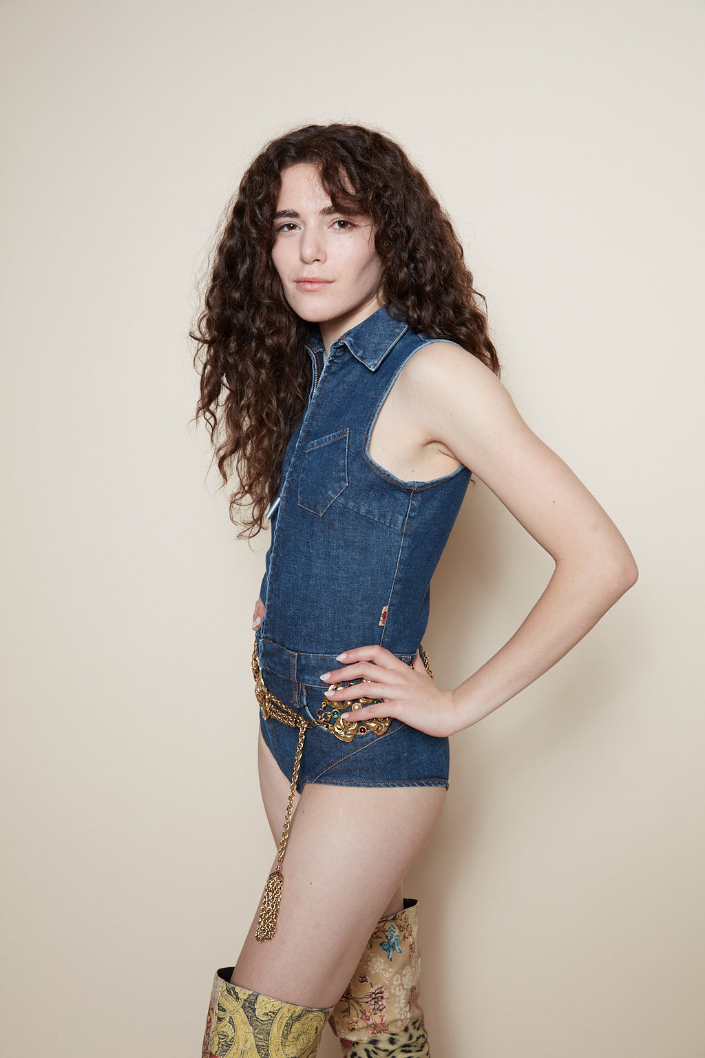 Jean Paul Gaultier denim jumpsuit