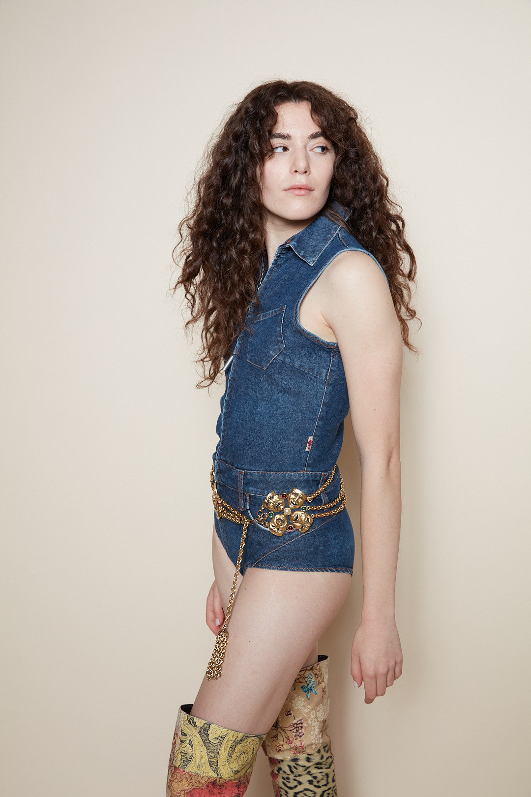 Jean Paul Gaultier denim jumpsuit