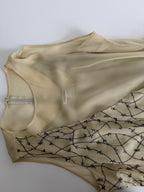Cerruti 1881 SS 1997 Runway silk beaded embroidered dress