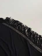 Moschino Cheap and Chic 90s shoulders fringe shawl dress