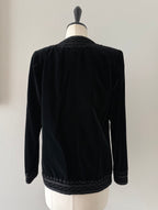 Rare Saint Laurent velvet black blazer 1977