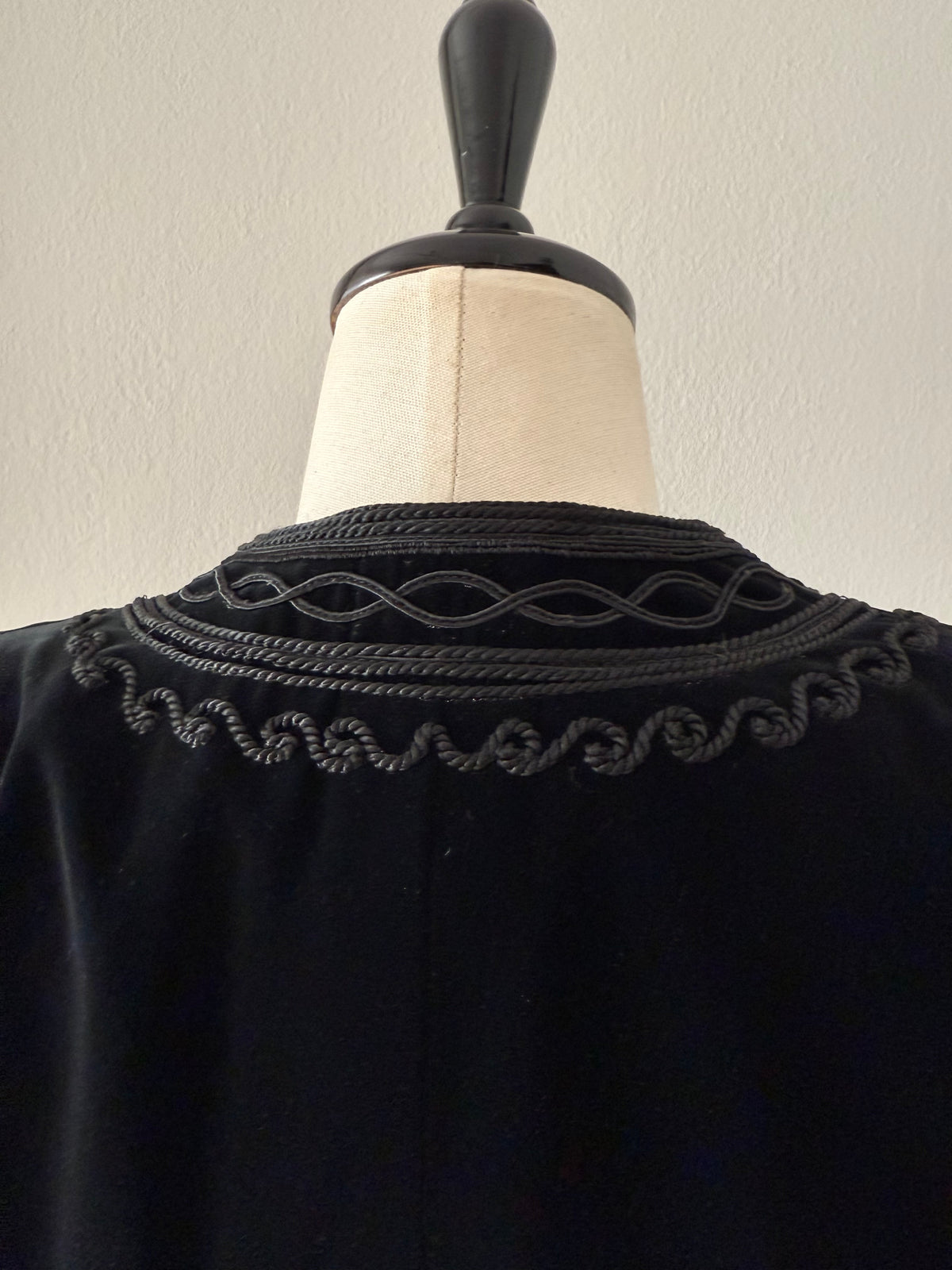 Rare Saint Laurent velvet black blazer 1977