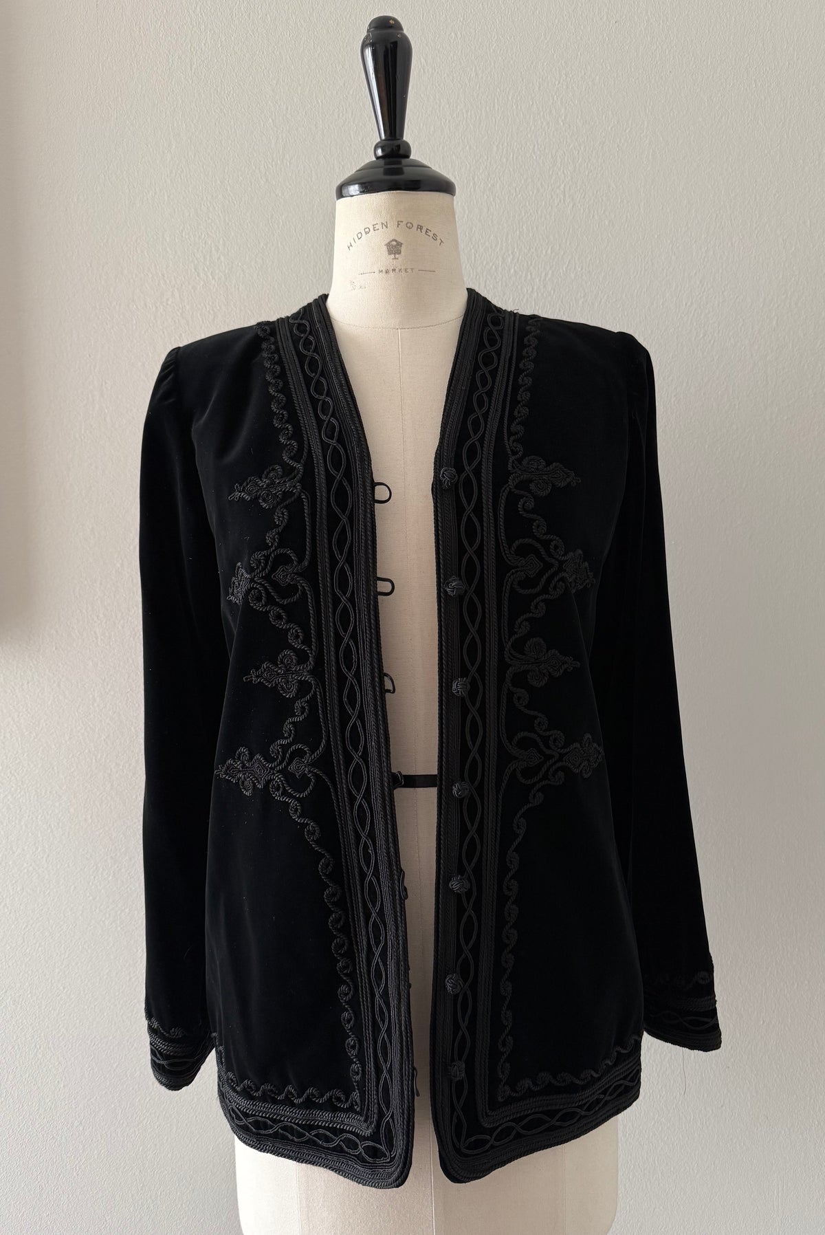 Rare Saint Laurent velvet black blazer 1977