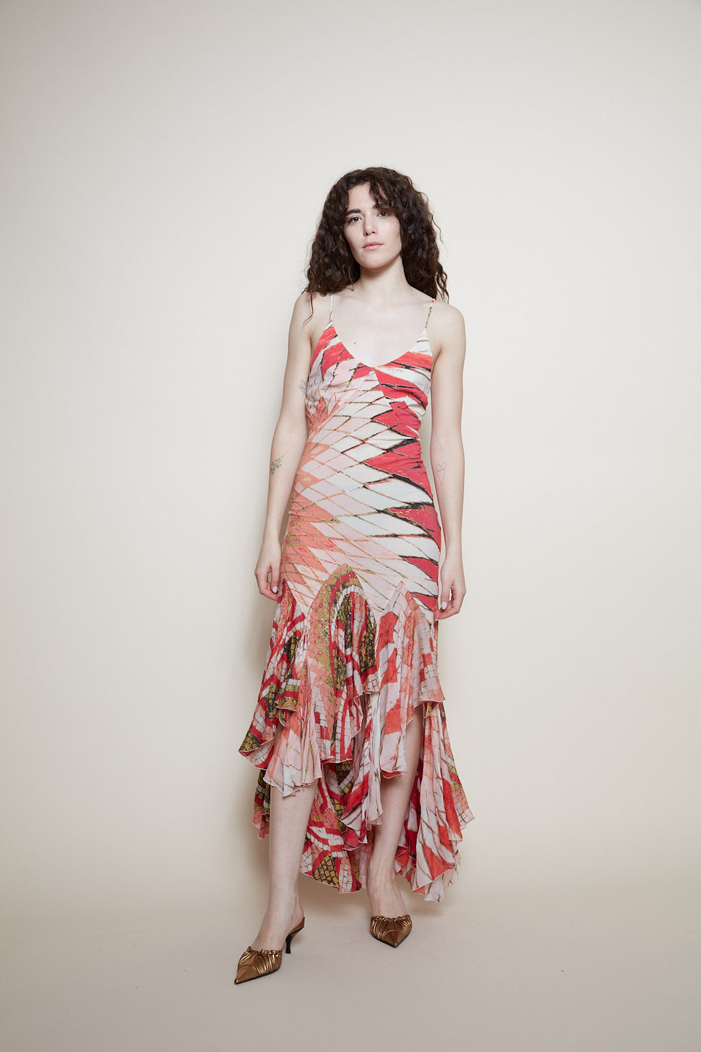 Roberto Cavalli S/S 2004 silk dress