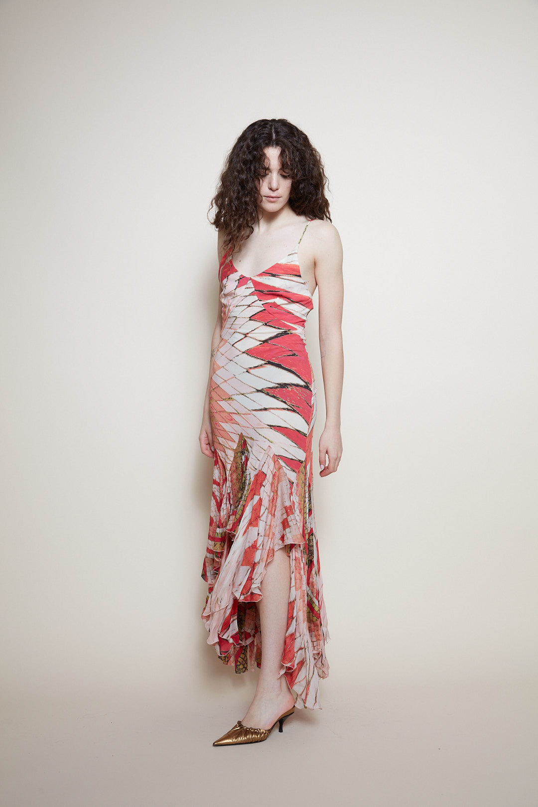 Roberto Cavalli S/S 2004 silk dress