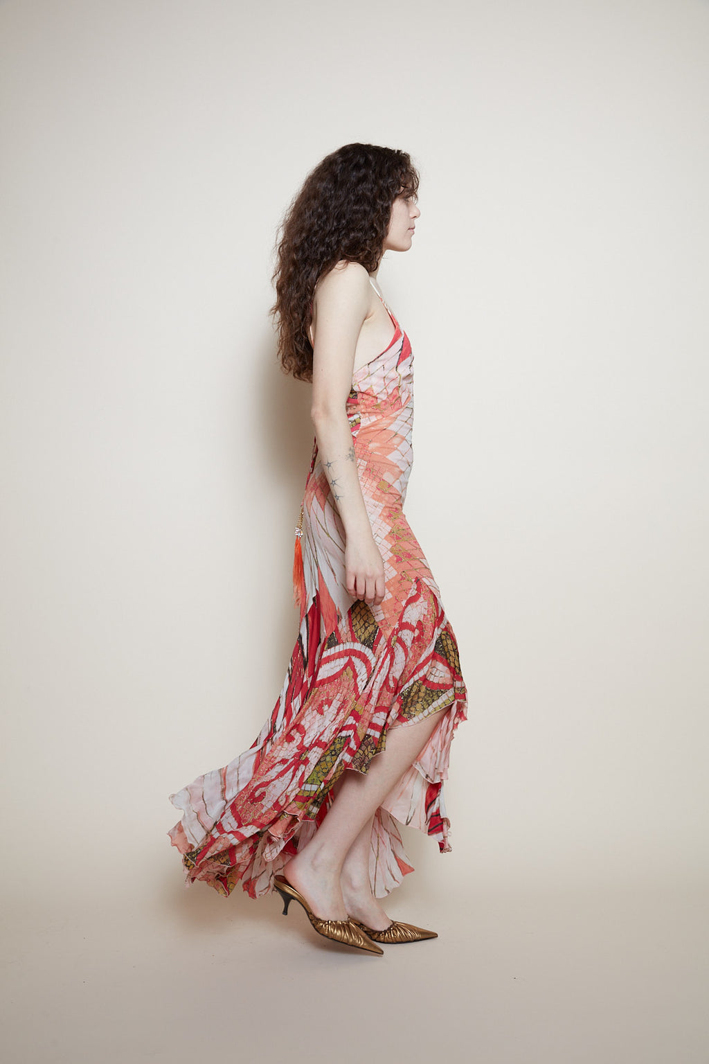 Roberto Cavalli S/S 2004 silk dress