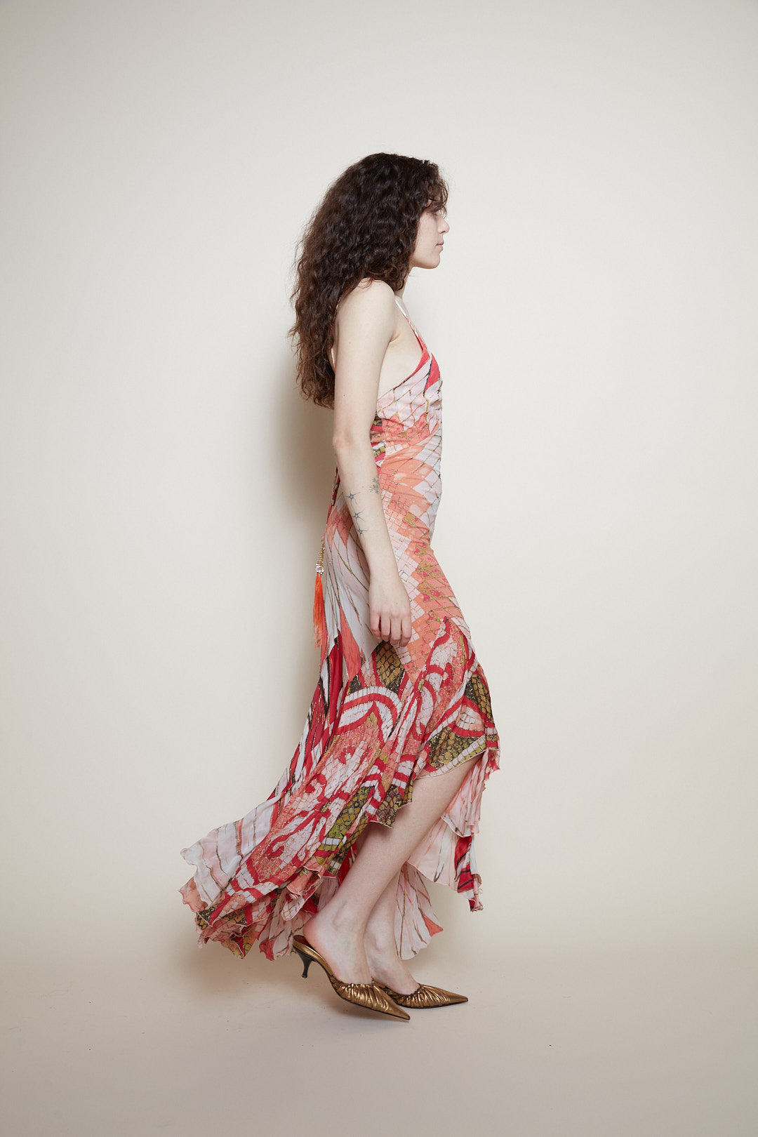 Roberto Cavalli S/S 2004 silk dress