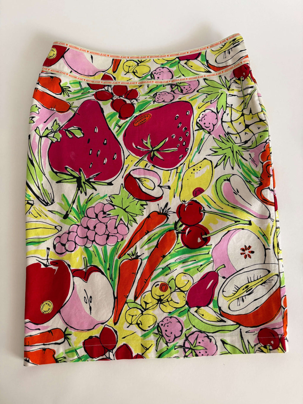 Moschino vintage summer fruits print Skirt