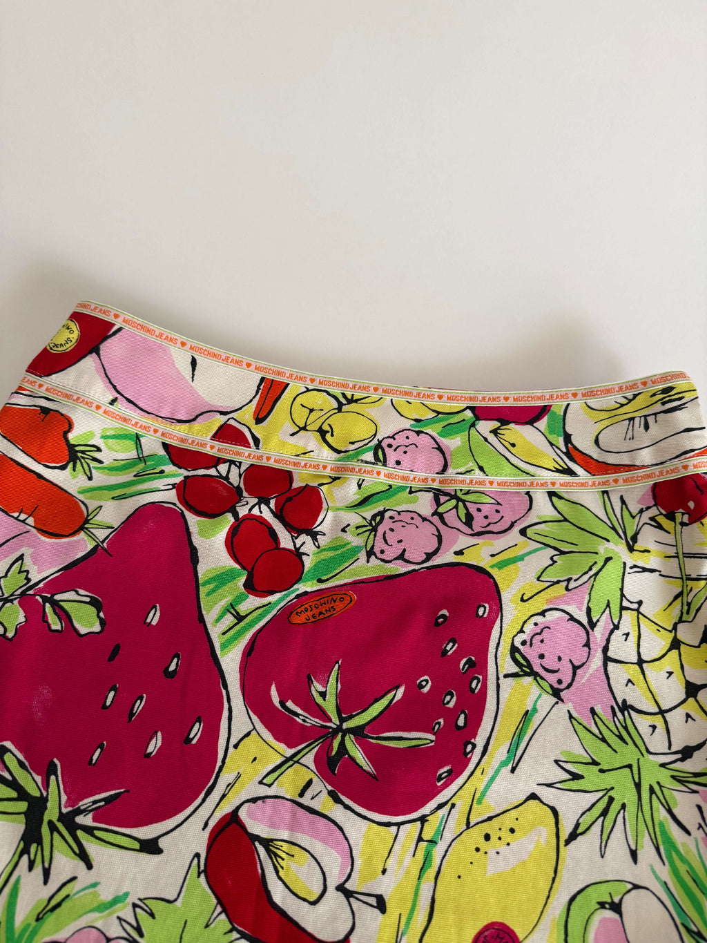 Moschino vintage summer fruits print Skirt