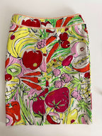 Moschino vintage summer fruits print Skirt