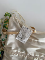 Dolce & Gabbana early 2000s beige floral mini dress