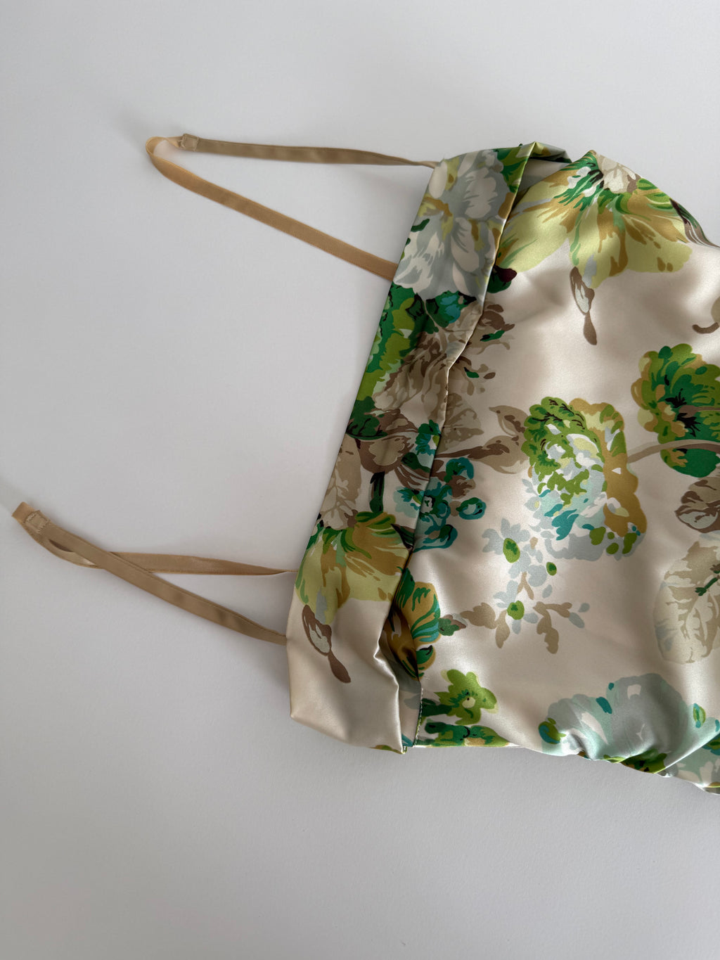 Dolce & Gabbana early 2000s beige floral mini dress