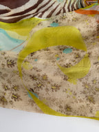 Class Cavalli multicolor silk mid-length dress