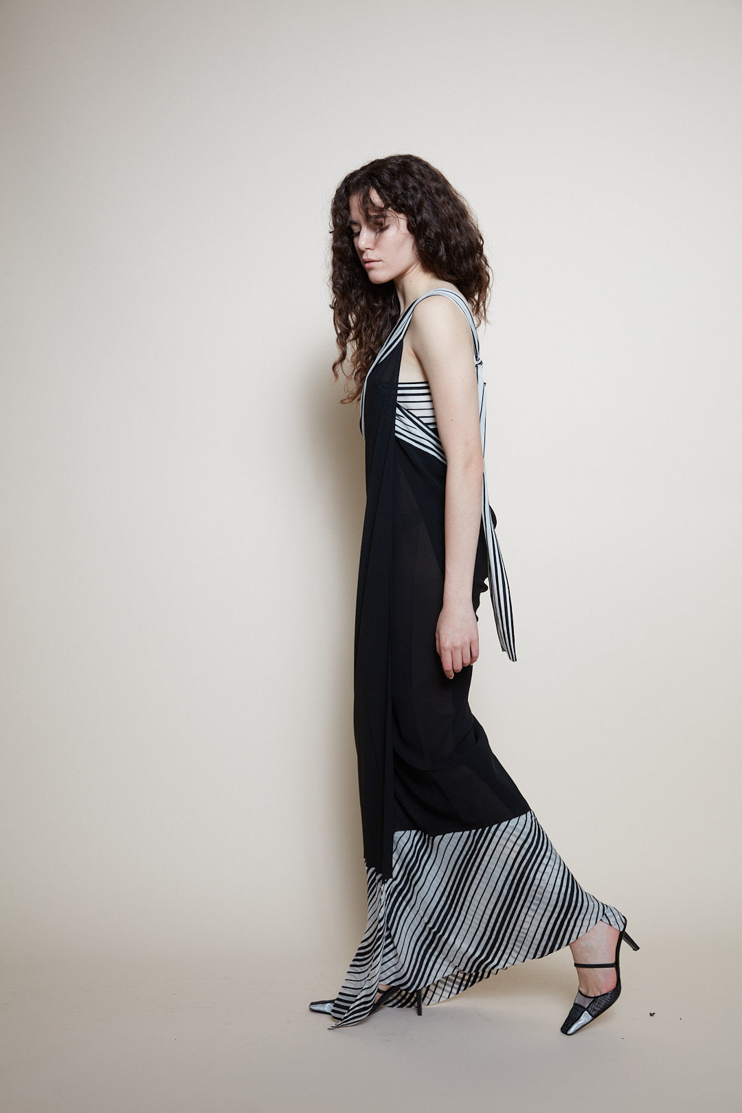 Jean Paul Gaultier maxi silk dress