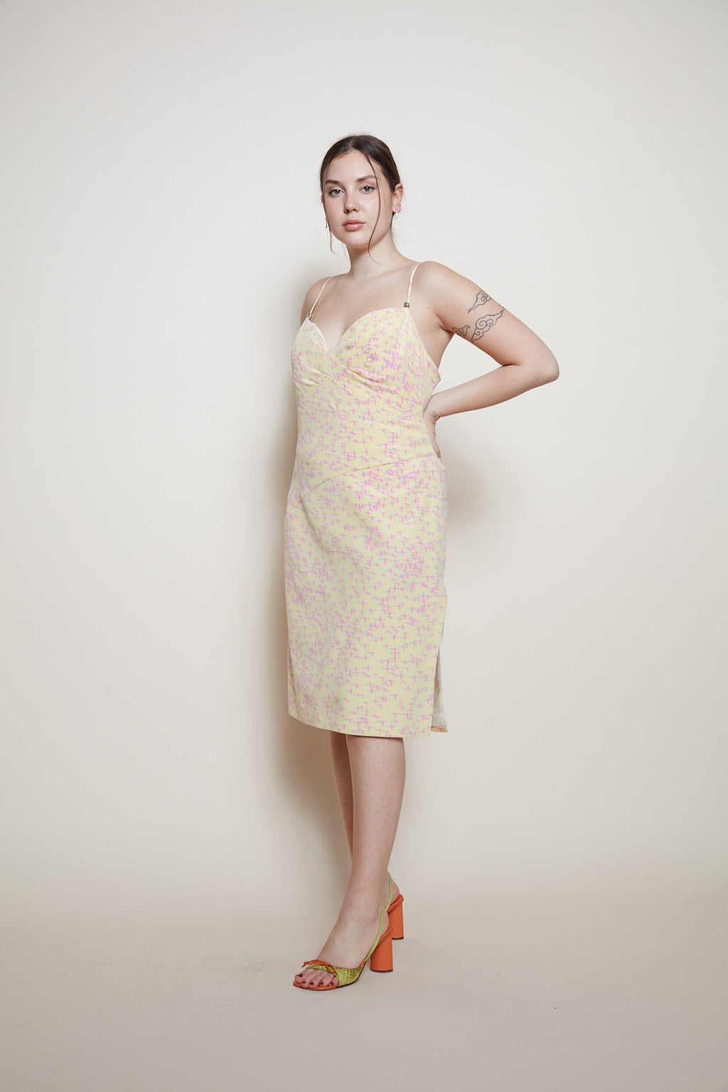 Gianni Versace S/S 1999 mini flamingos dress