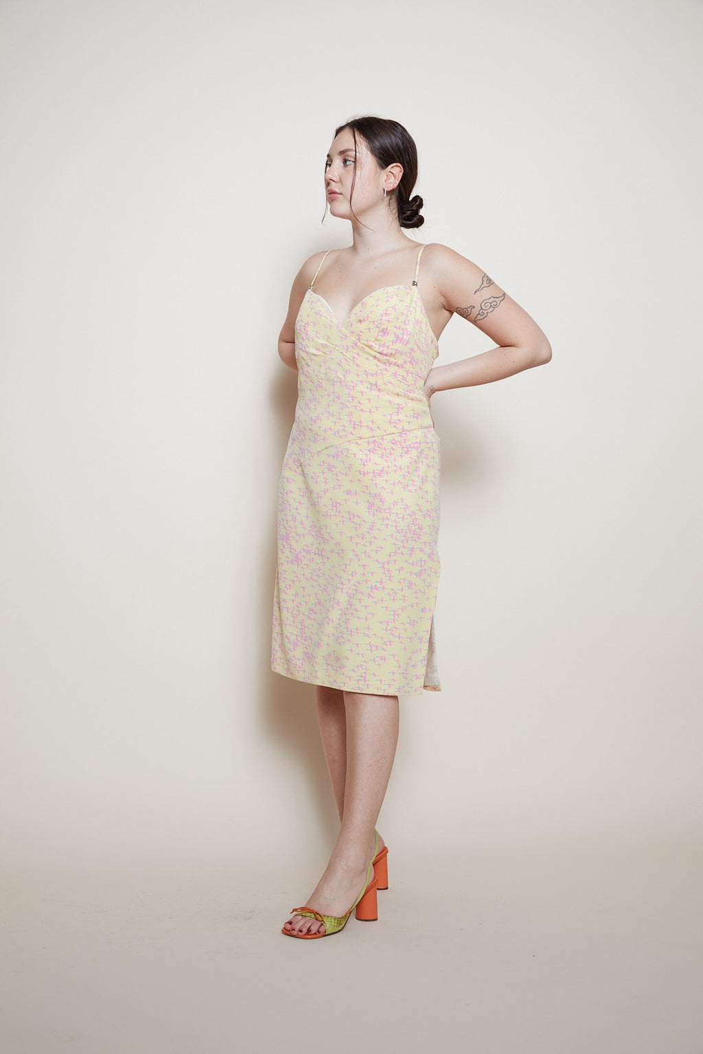 Gianni Versace S/S 1999 mini flamingos dress