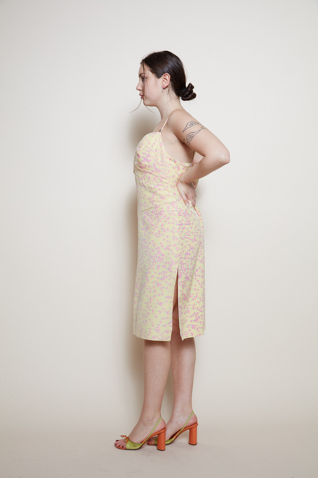 Gianni Versace S/S 1999 mini flamingos dress