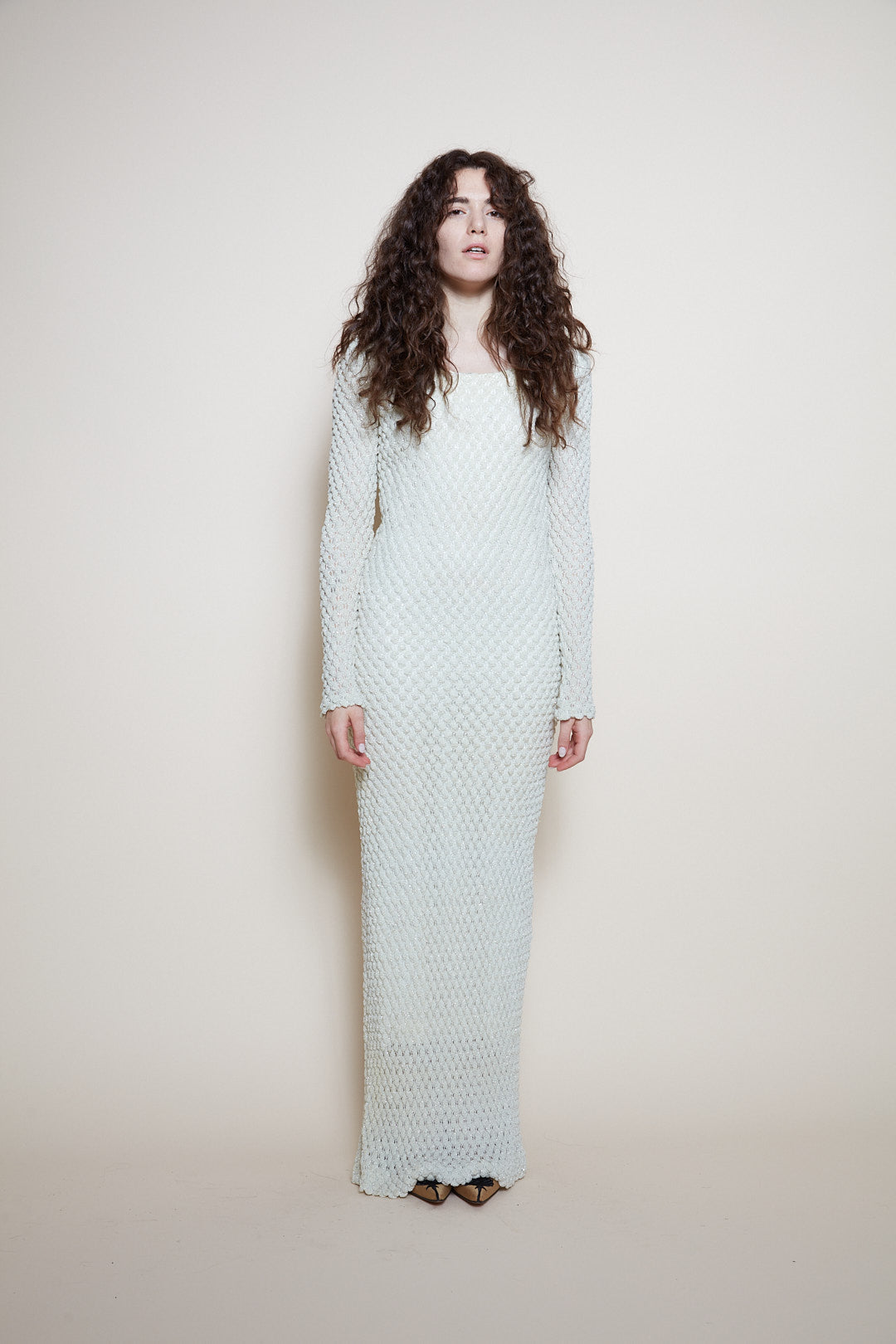 Vintage white maxi dress