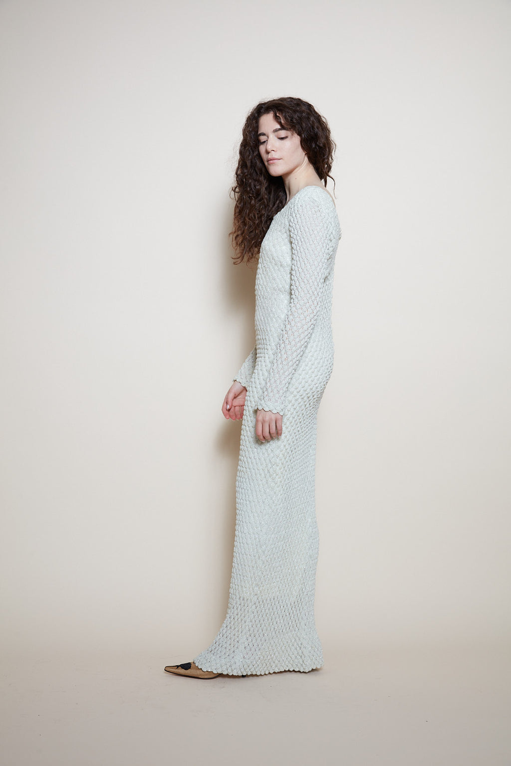Vintage white maxi dress