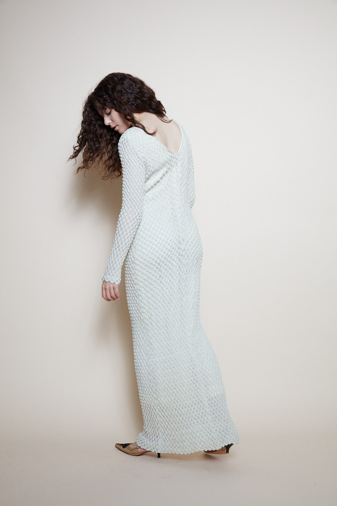 Vintage white maxi dress