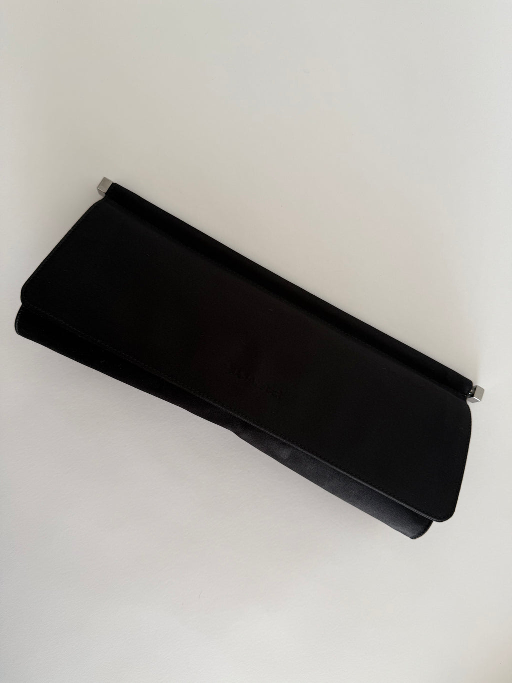 Jil Sander Jil Sander black silk clutch pochette Bag Emilia Archive Vintage