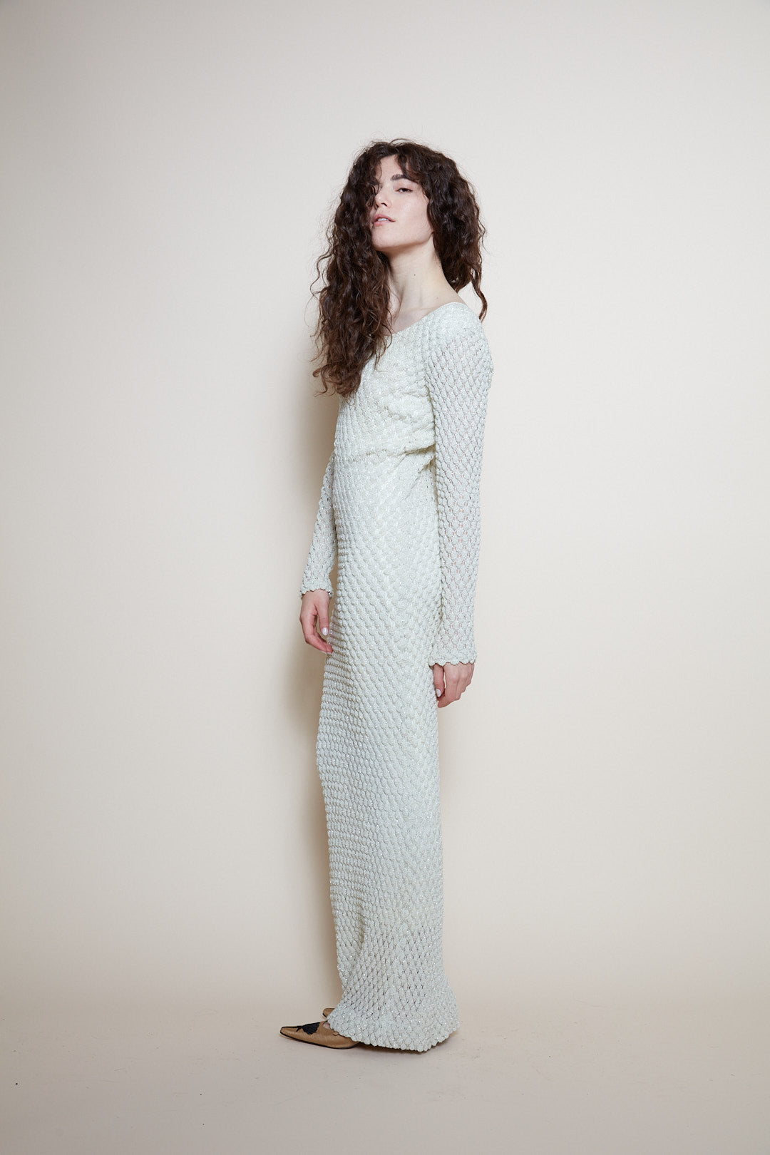 Vintage white maxi dress