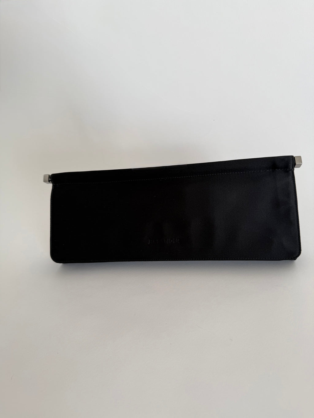 Jil Sander Jil Sander black silk clutch pochette Bag Emilia Archive Vintage