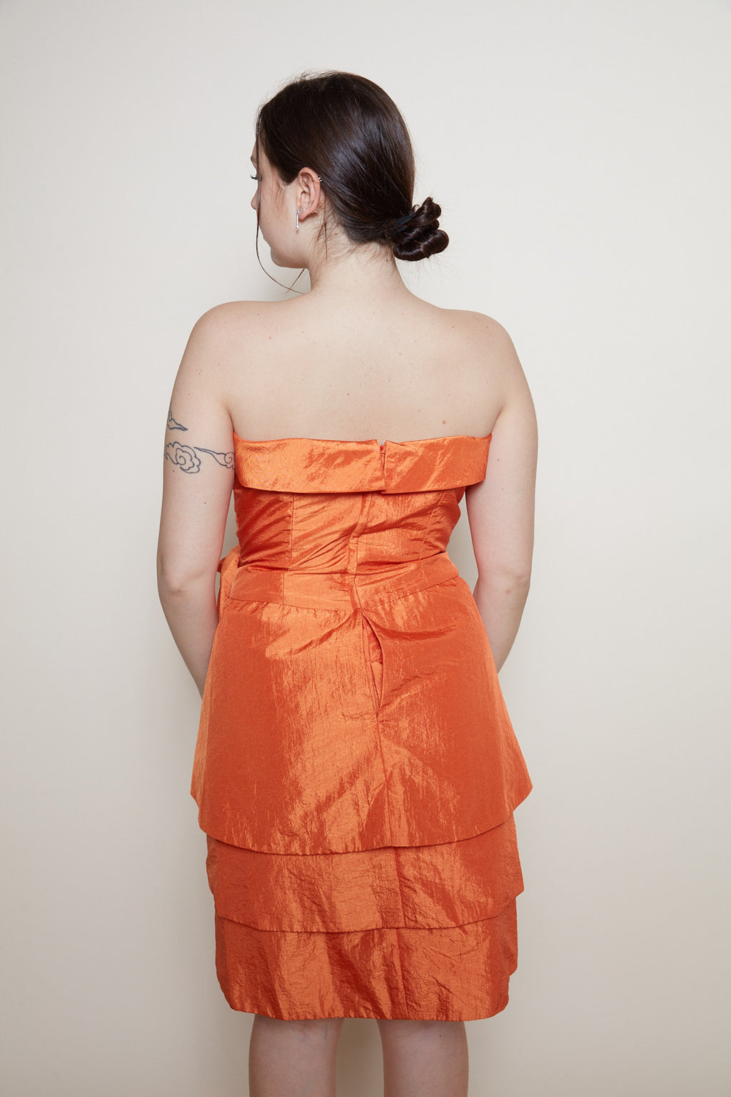 Bernshaw mini orange dress 80s