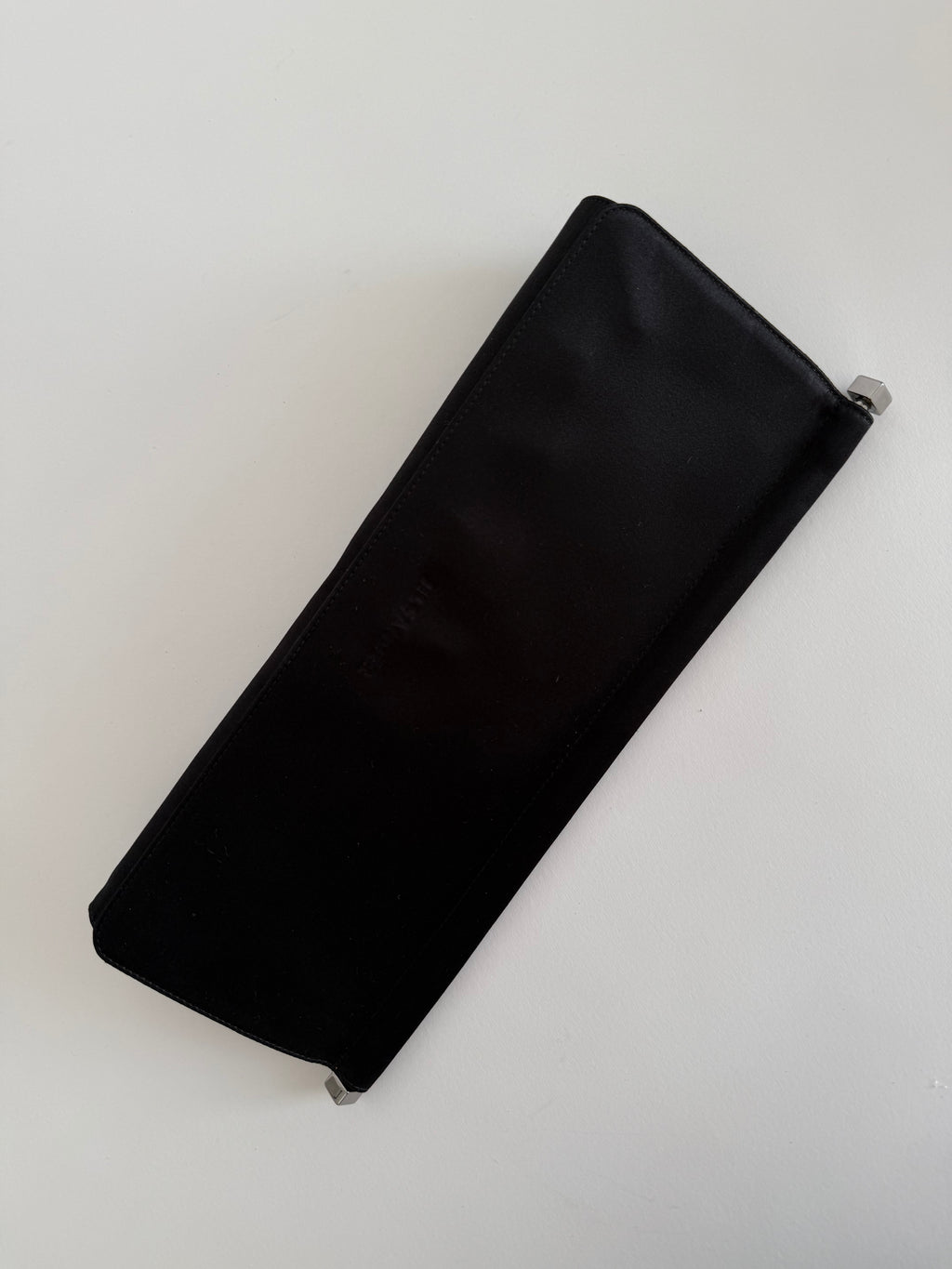 Jil Sander Jil Sander black silk clutch pochette Bag Emilia Archive Vintage
