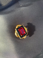 Valentino gold clip earrings 90s