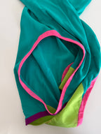 Gianni Versace SS 2003 silk colorful patchwork tank top