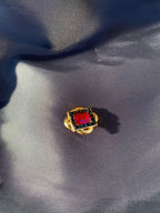 Valentino gold clip earrings 90s