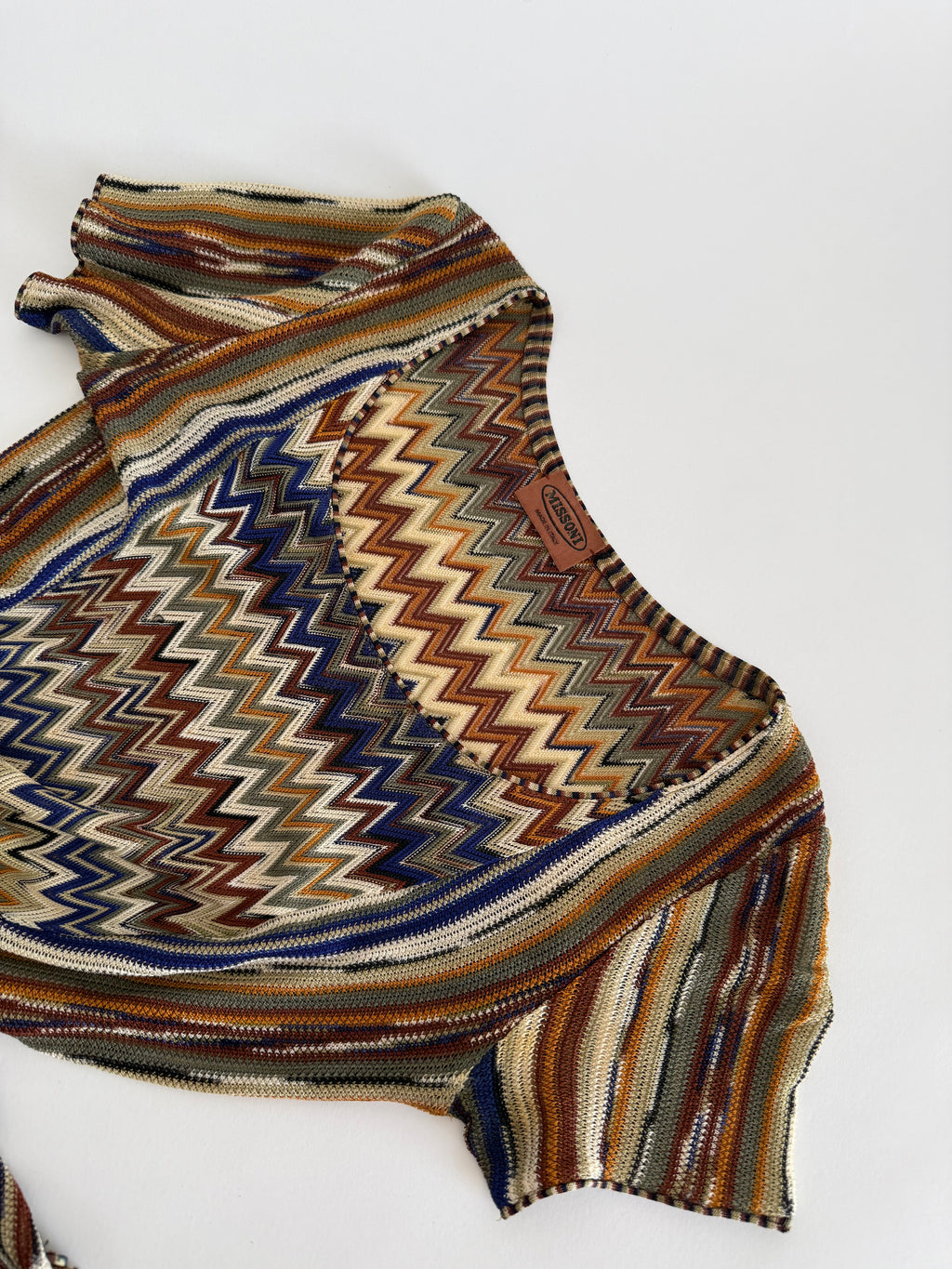 Missoni SS1994 rare Runway Set Archive Dress Gilet Necklace 