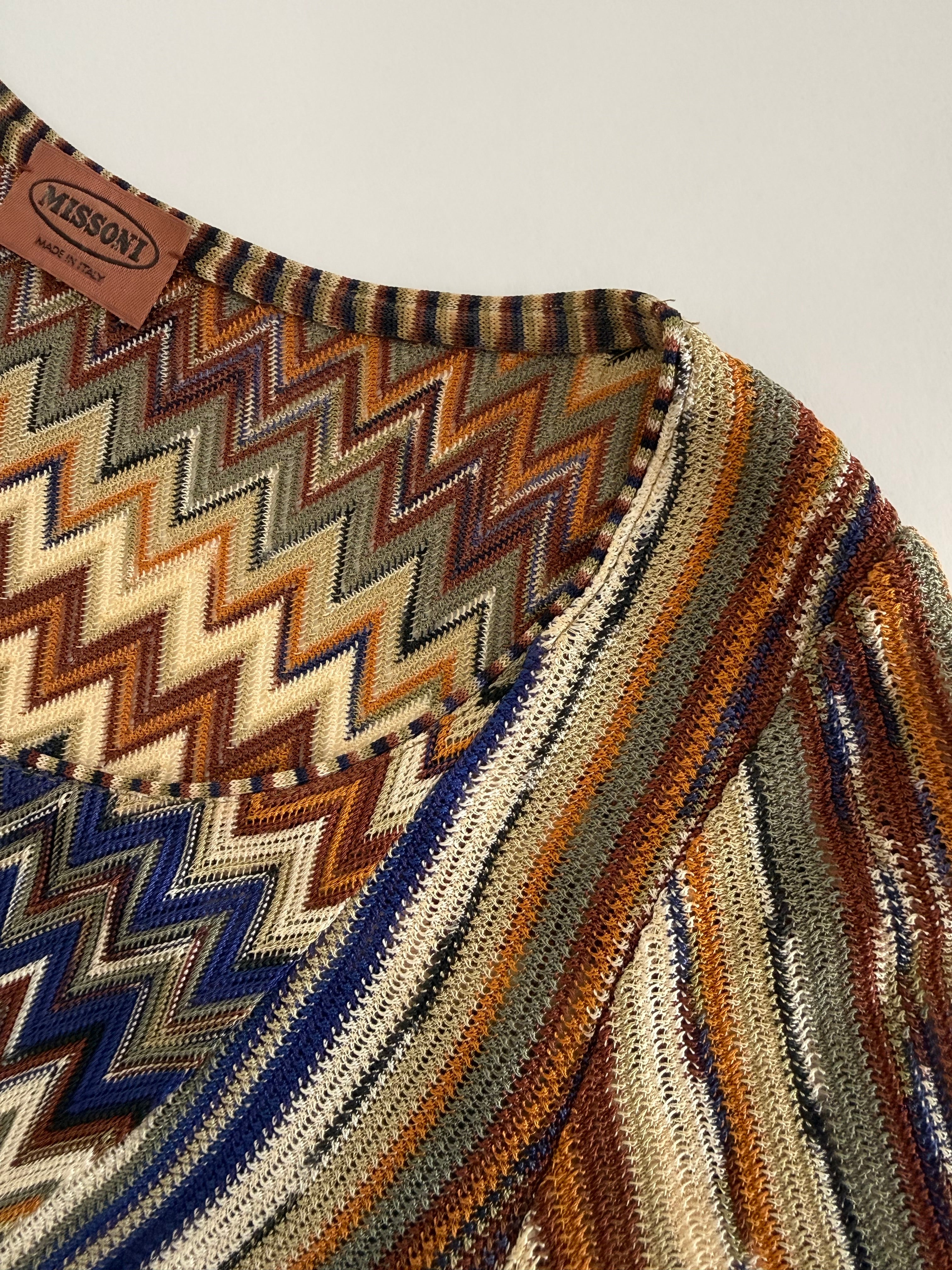 Missoni SS1994 rare Runway Set Archive Dress Gilet Necklace 