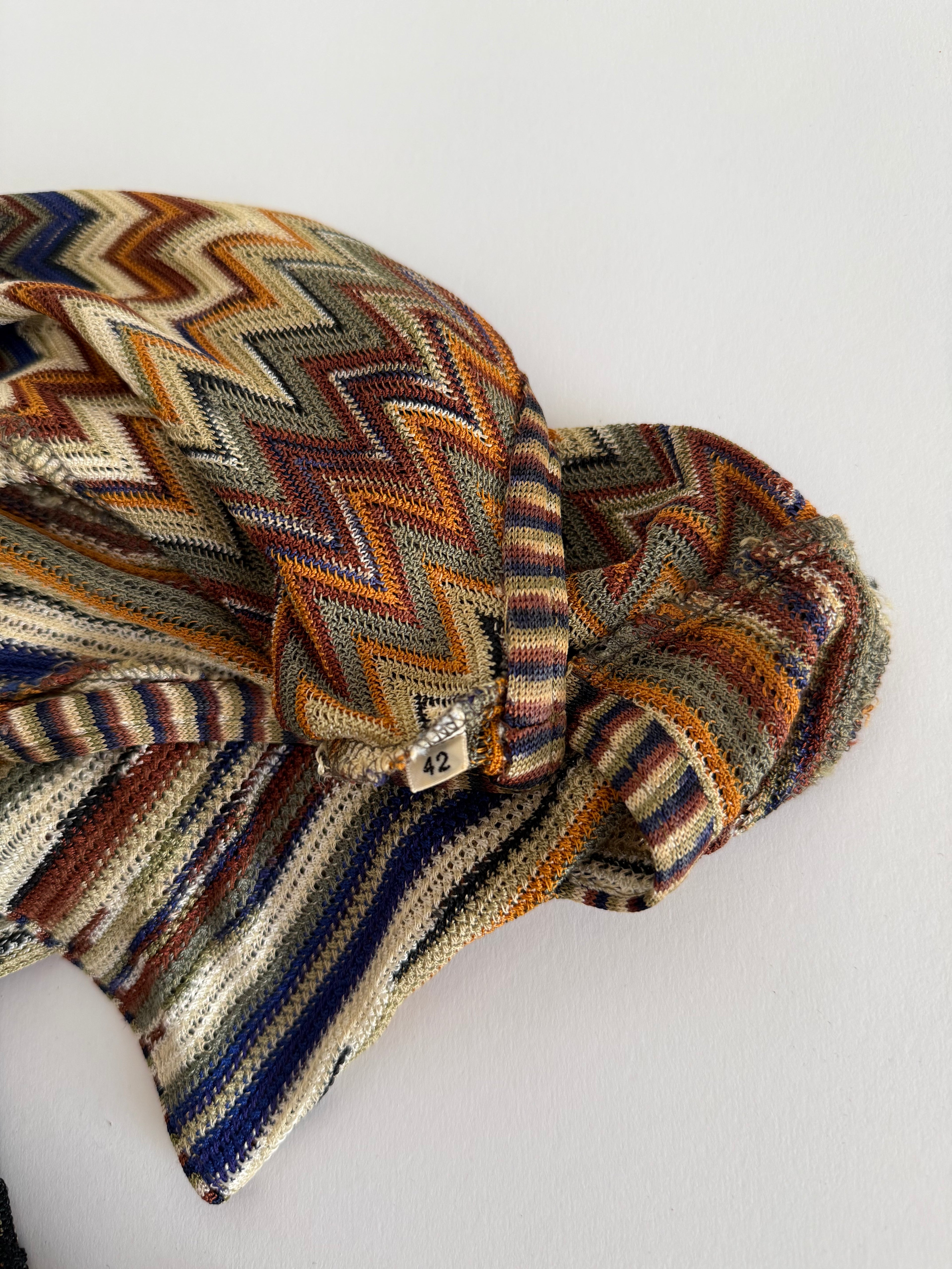 Missoni SS1994 rare Runway Set Archive Dress Gilet Necklace 