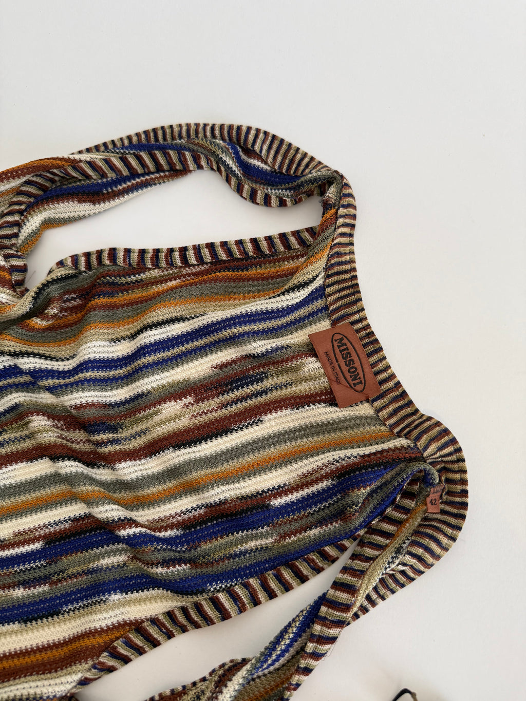 Missoni SS1994 rare Runway Set Archive Dress Gilet Necklace 