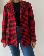 Moschino 90s jacket houndstooth