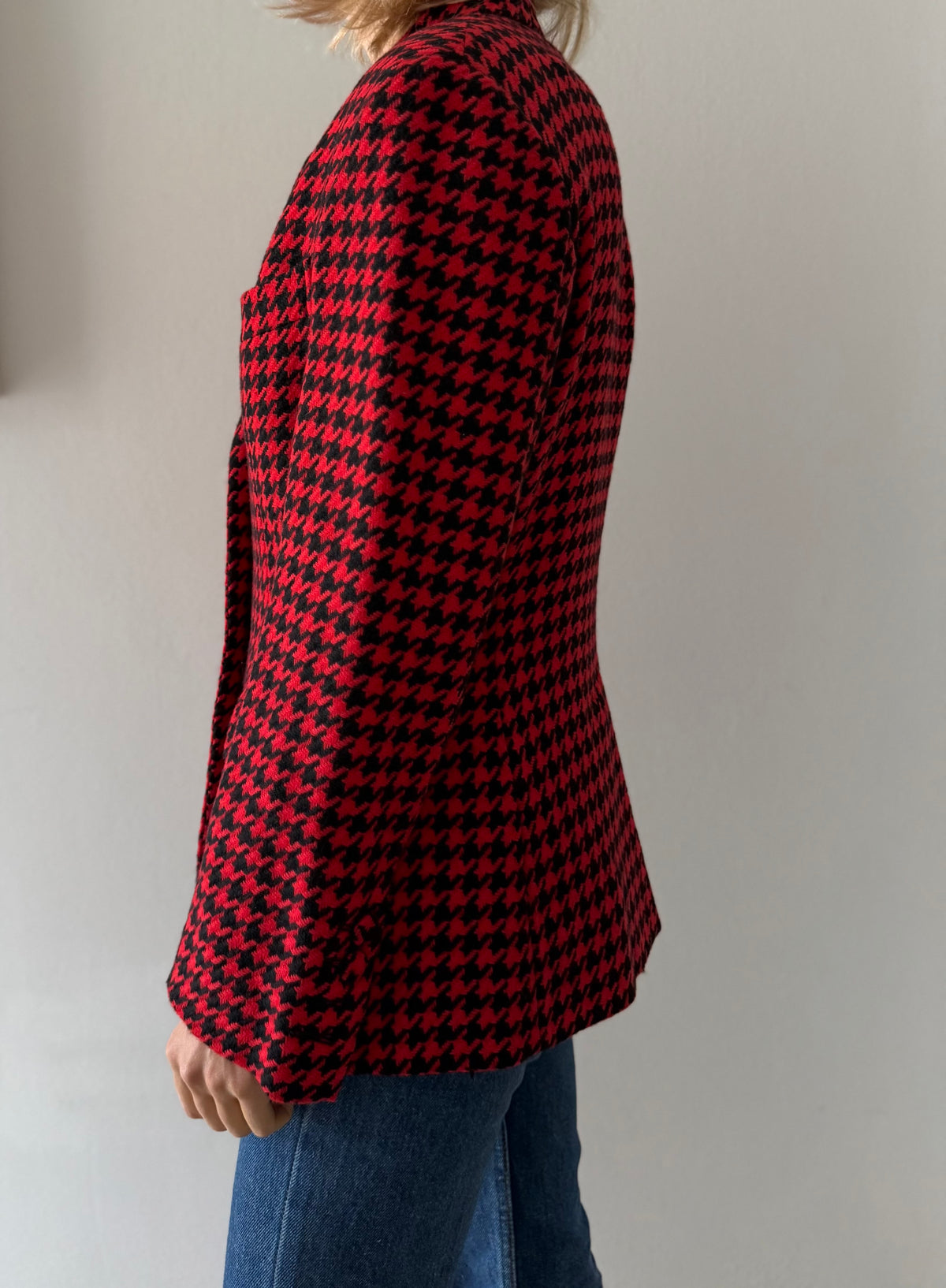 Moschino 90s jacket houndstooth