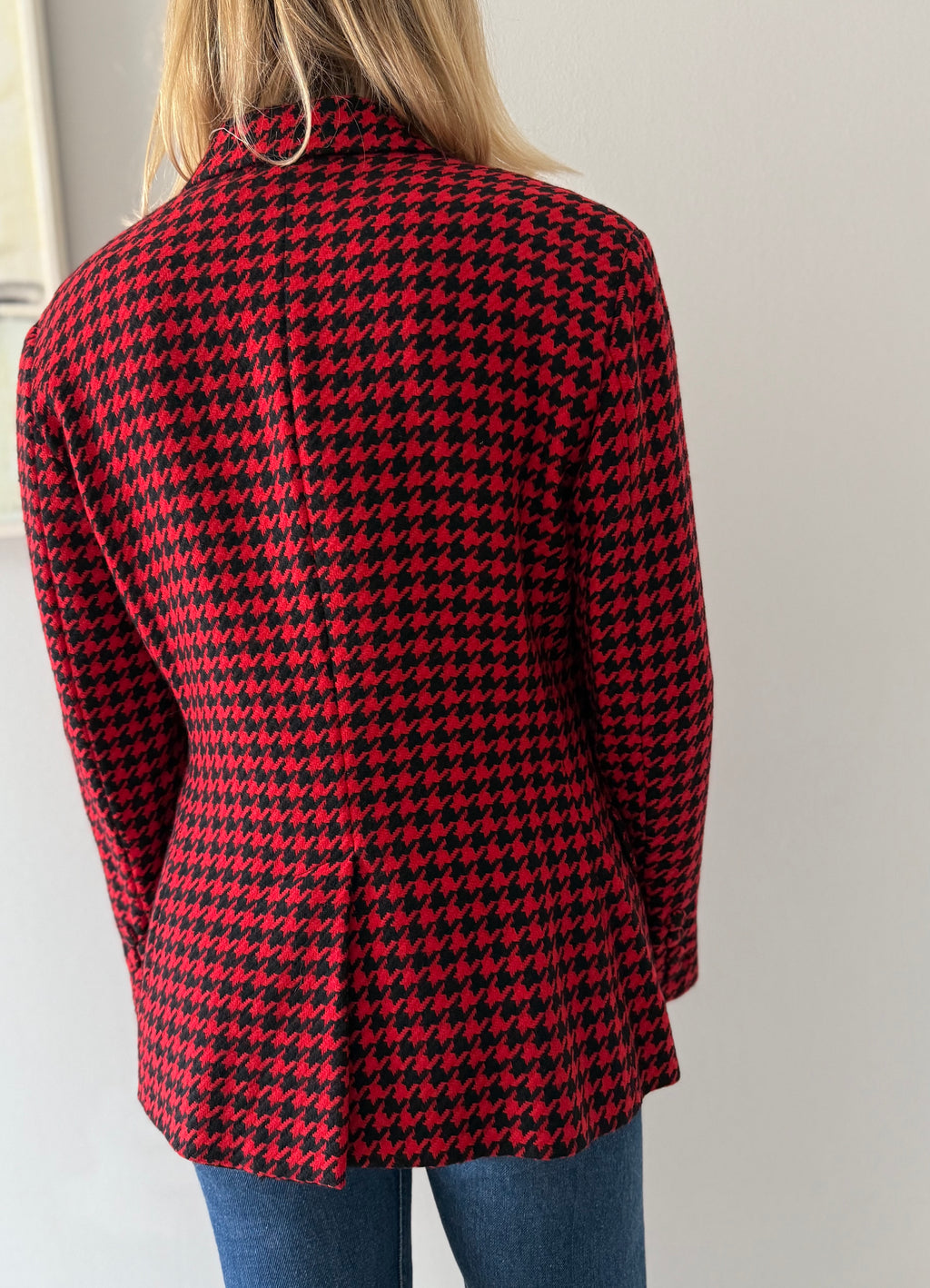 Moschino 90s jacket houndstooth
