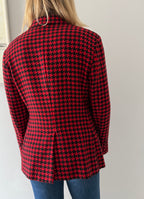 Moschino 90s jacket houndstooth