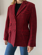 Moschino 90s jacket houndstooth