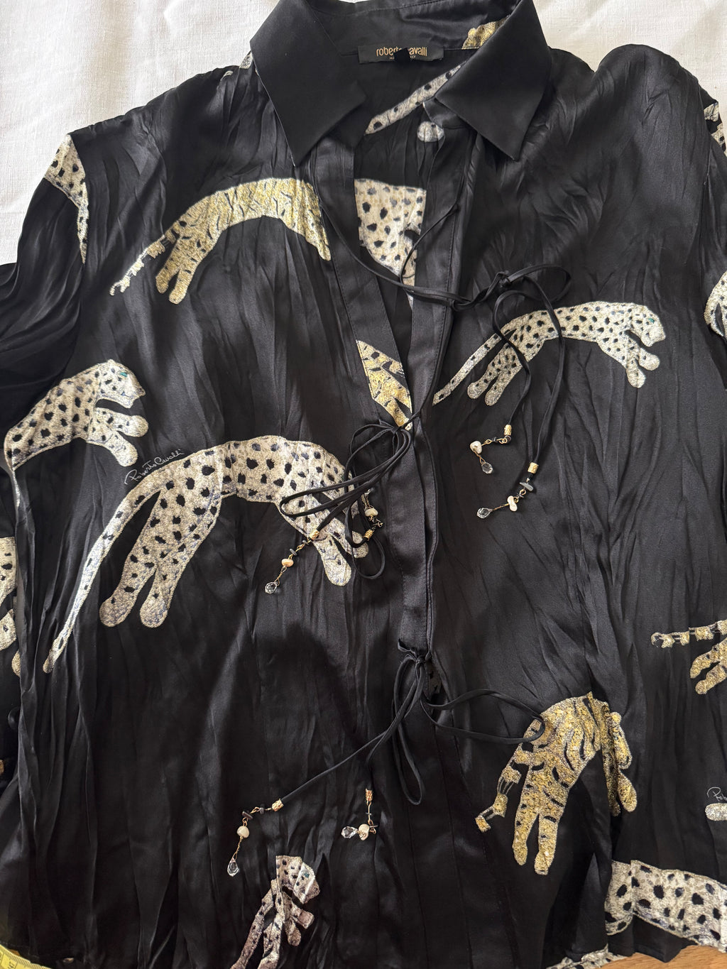 Roberto Cavalli F/W 2002 silk shirt
