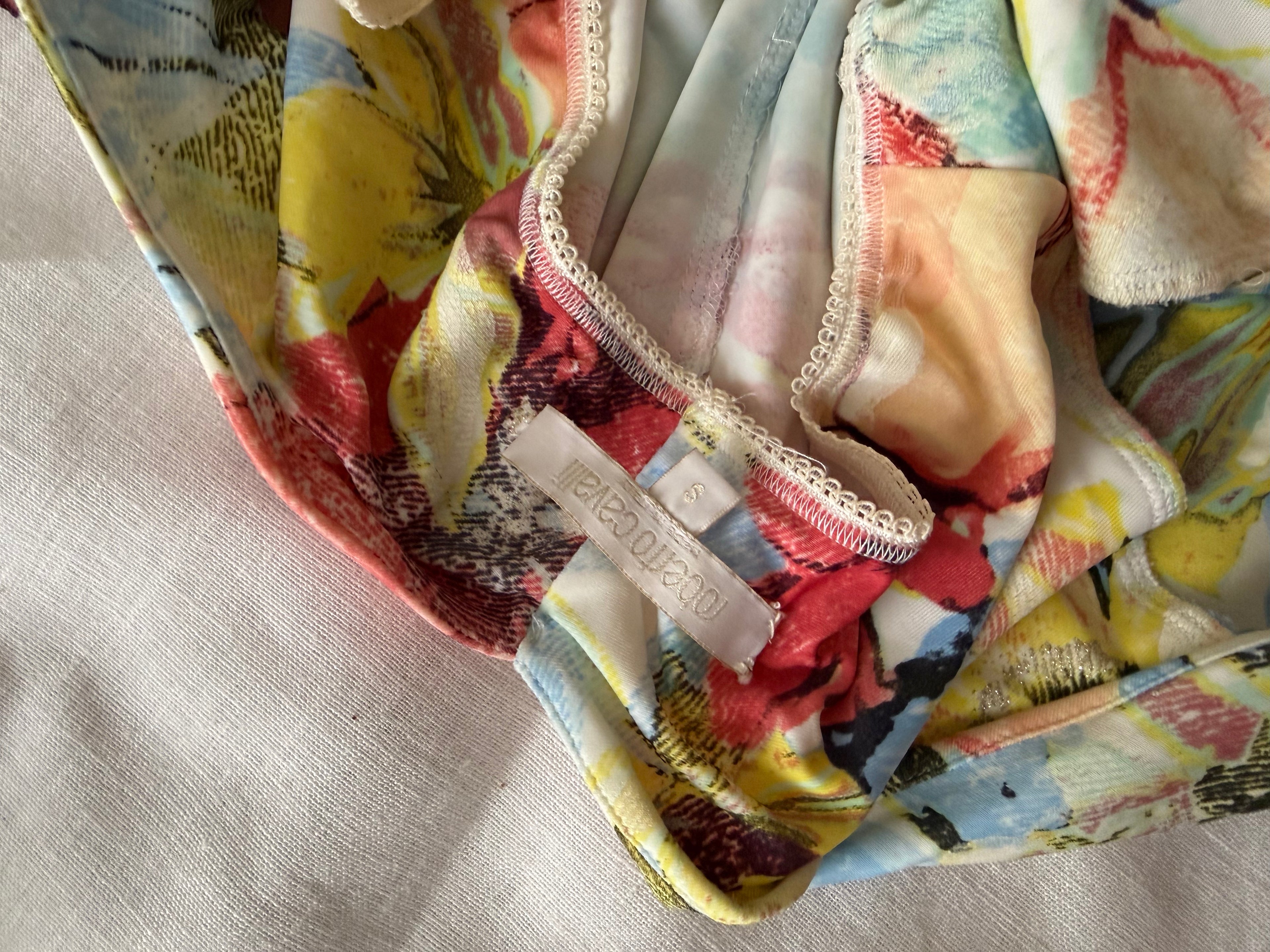 Roberto Cavalli S/S 2003 floral dress