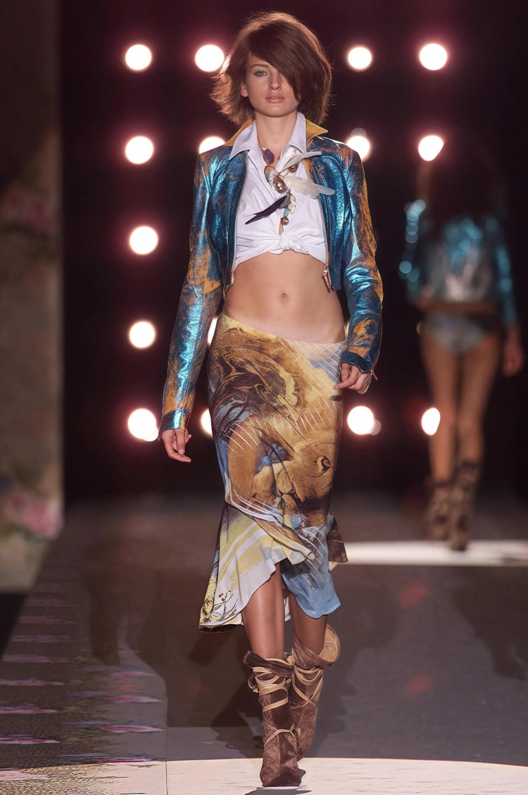 Roberto Cavalli S/S 2002 silk co-ord