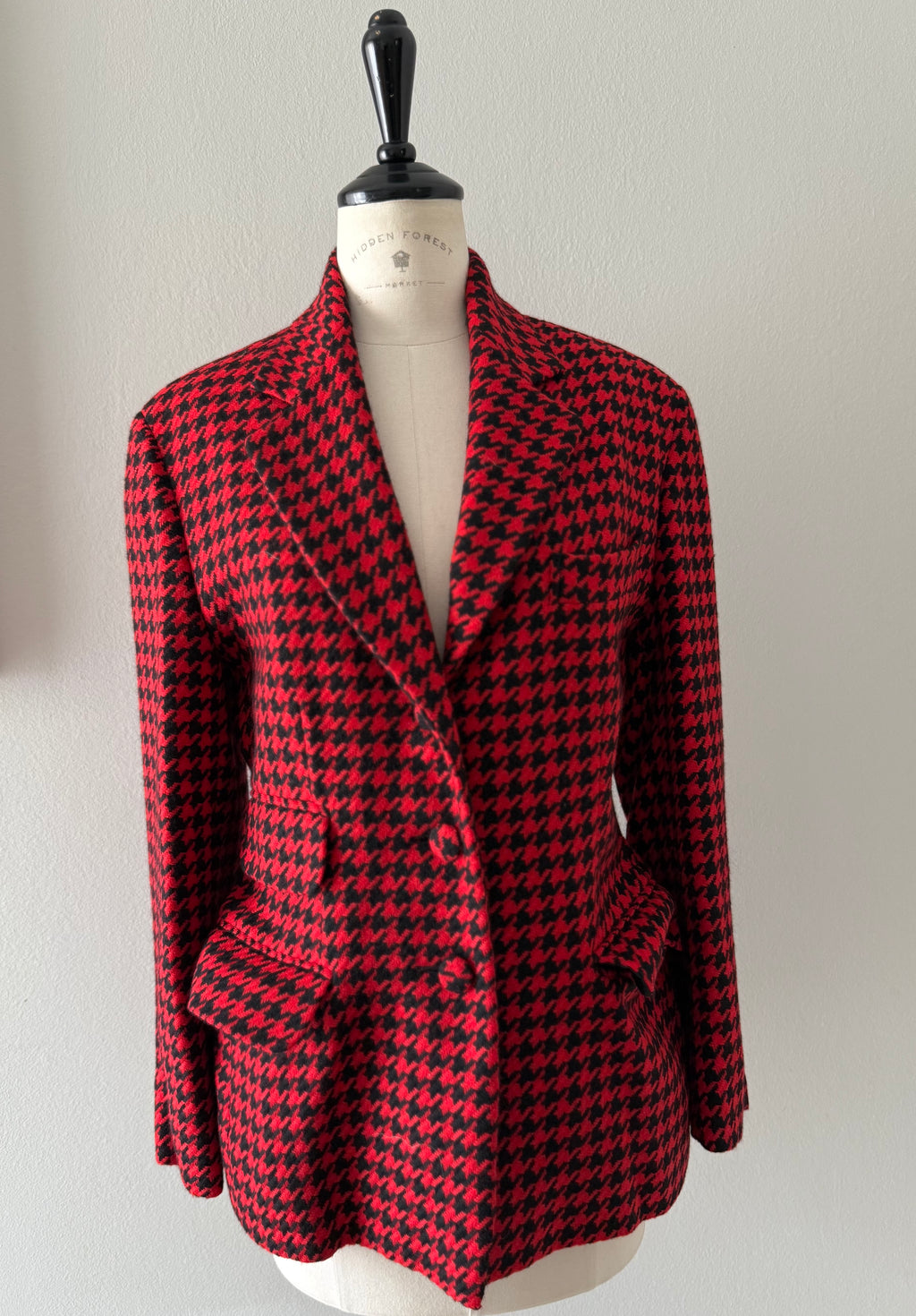 Moschino 90s jacket houndstooth