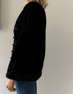 Rare Saint Laurent velvet black blazer 1977