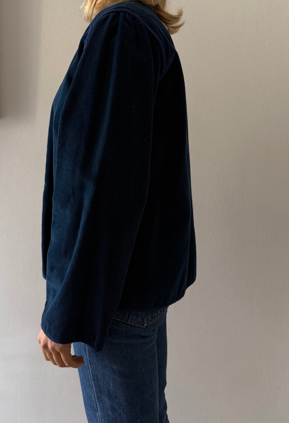 Saint Laurent 1977 Runway blue jacket
