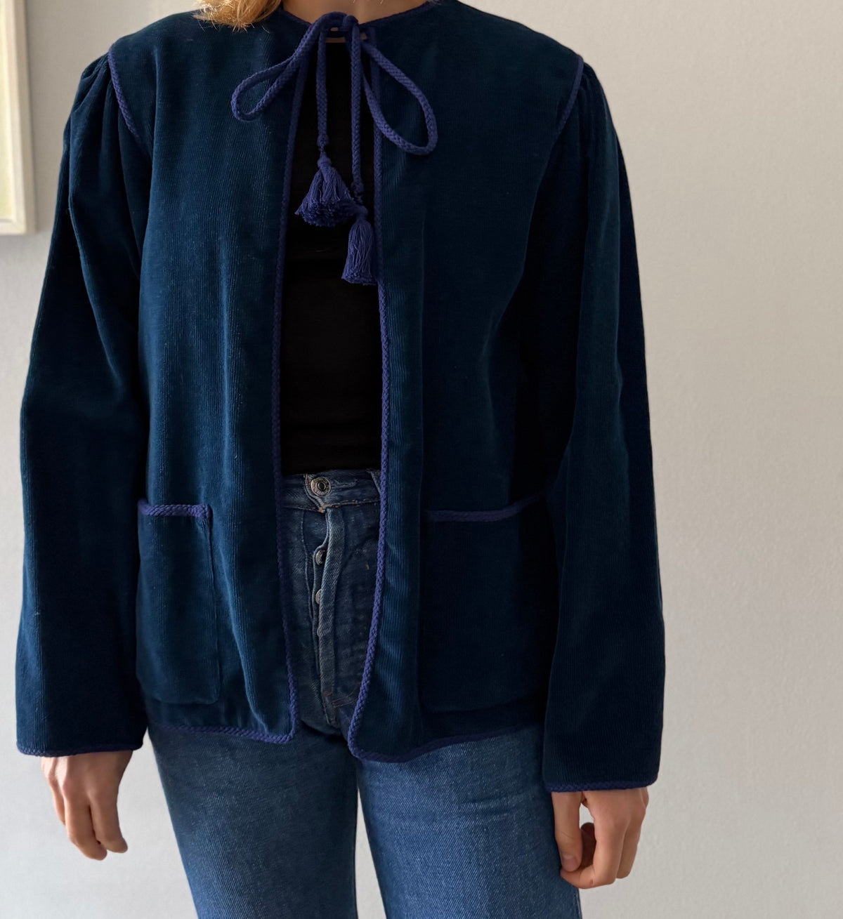 Saint Laurent 1977 Runway blue jacket